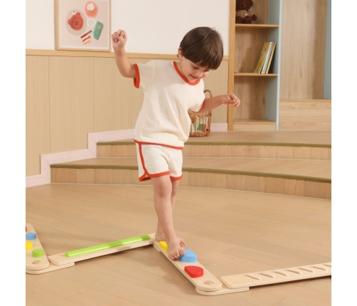 VIGA Drewniana Równoważnia Modułowa Tor Ścieżka Sensoryczna