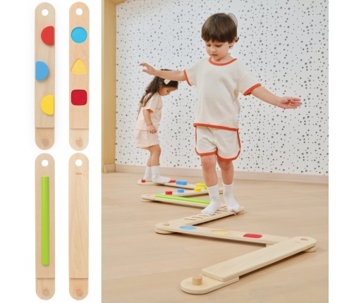 VIGA Drewniana Równoważnia Modułowa Tor Ścieżka Sensoryczna