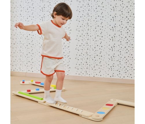 VIGA Drewniana Równoważnia Modułowa Tor Ścieżka Sensoryczna