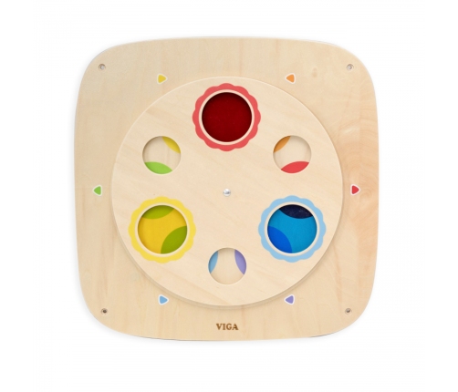 VIGA Drewniana Tablica Manipulacyjna Sensoryczna Mieszanie Kolorów