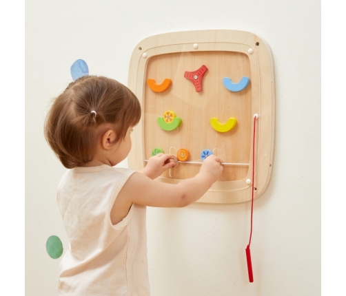 VIGA Drewniana Tablica Manipulacyjna Sensoryczna Gra w Pinball