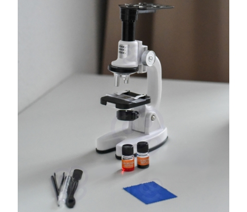 WOOPIE Mikroskop Cyfrowy LED Przybliżenie do 1200x Zestaw XXL z Adapterem do Smartfona