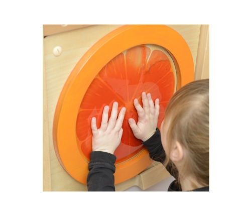 MASTERKIDZ Tablica Edukacyjna Sensoryczna Pomarańcza