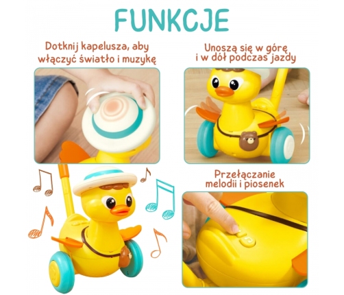 WOOPIE Pchacz na Kijku Kaczuszka Efekty Dźwiękowe i Świetlne
