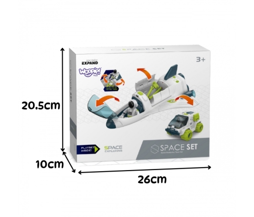 WOOPIE Zestaw Kosmiczny Prom i Łazik Space Set