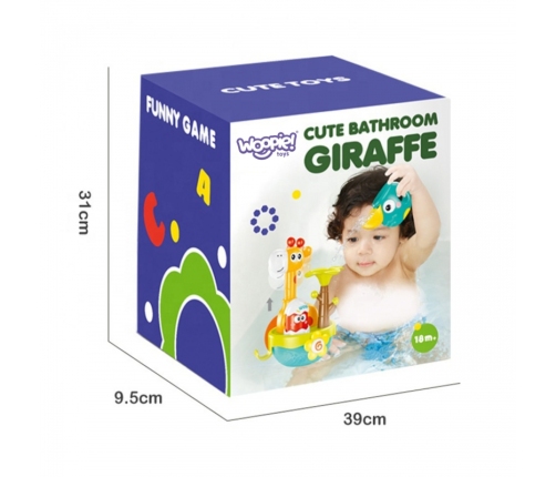 WOOPIE BABY Zabawka do Kąpieli Żyrafa z Lejkiem na Przyssawke