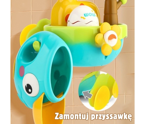 WOOPIE BABY Zabawka do Kąpieli Żyrafa z Lejkiem na Przyssawke