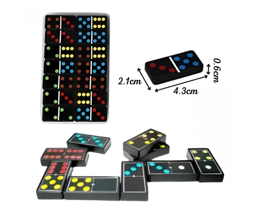 WOOPIE Domino Gra Logiczna Rodzinna 28 Klocków