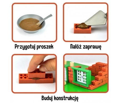 WOOPIE Zestaw Do Budowania z Cegieł - Willa 357 el.