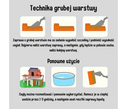 WOOPIE Zestaw Do Budowania z Cegieł - Willa 357 el.