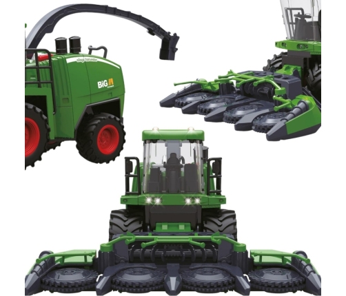 WOOPIE Zdalnie Sterowany Kombajn Rolniczy 1:24 z Efektami Dźwięku, Światła i Dymu