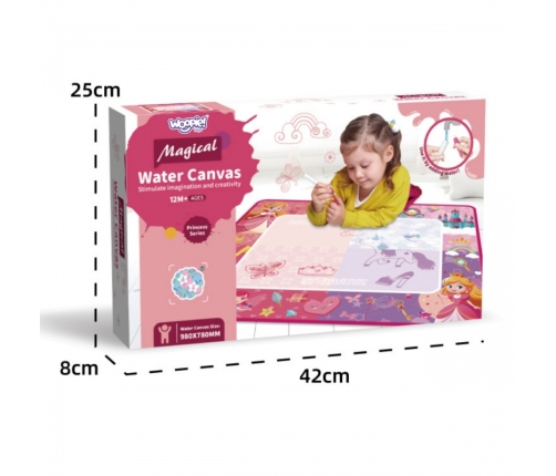 WOOPIE Mata Wodna Magiczna do Rysowania dla Małej Księżniczki