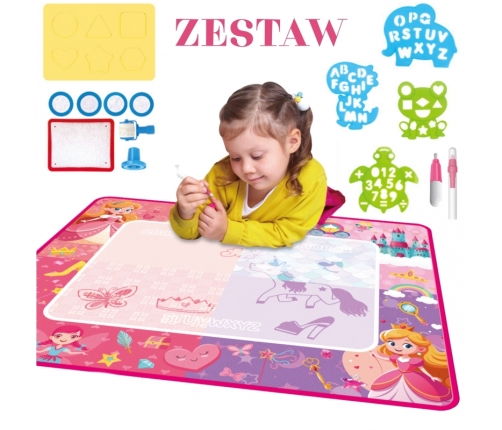 WOOPIE Mata Wodna Magiczna do Rysowania dla Małej Księżniczki