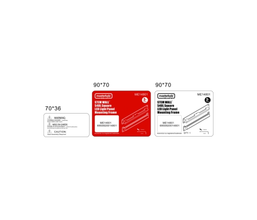 MASTERKIDZ Kwadratowa Ramka do Montażu Panelu LED