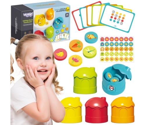 WOOPIE Gra Logiczna Edukacyjna Sorter Klasyfikacja Kolorów
