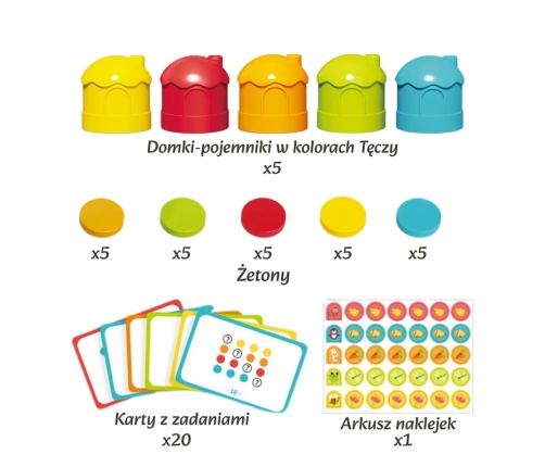 WOOPIE Gra Logiczna Edukacyjna Sorter Klasyfikacja Kolorów