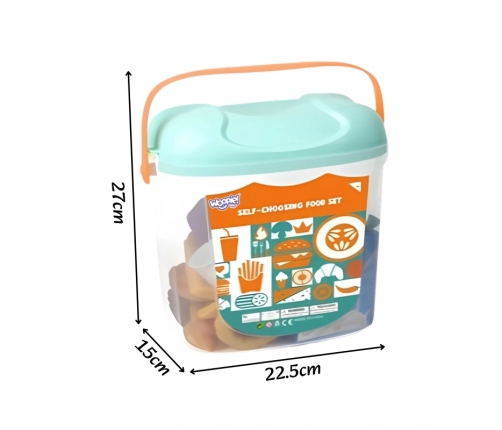 WOOPIE Zestaw Małego Cukiernika Słodycze i Desery w Wiaderku 40 el.