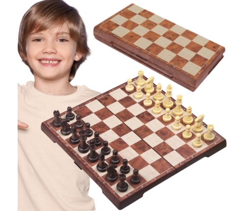 WOOPIE Szachy Warcaby Magnetyczne 2w1