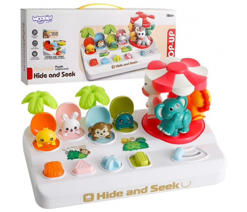 WOOPIE Wyskakujące Zwierzątka Pop Up Karuzela Zabawka Interaktywna