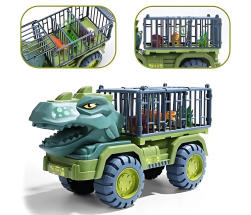 WOOPIE Ciężarówka Dinozaur Transporter Figurki