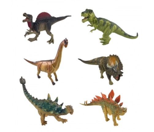 WOOPIE Zestaw Figurek Dinozaurów 6 Sztuk T-Rex