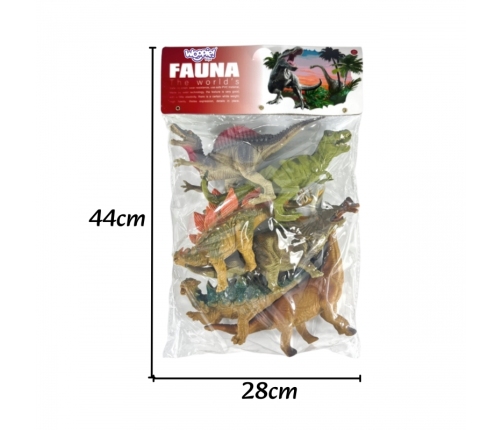 WOOPIE Zestaw Figurek Dinozaurów 6 Sztuk T-Rex