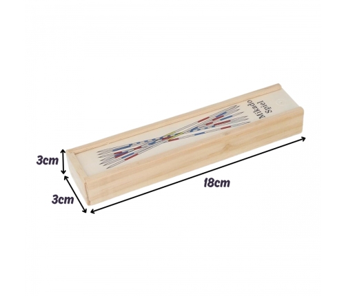 WOOPIE Drewniane Bierki Mikado w Pudełku 41 el.