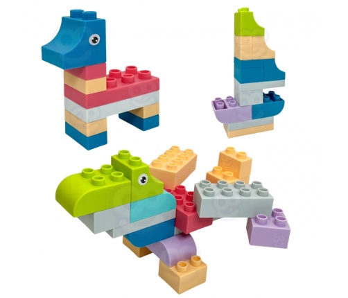 WOOPIE Klocki Soft Blocks Zestaw 99 Elementów w Pudełku