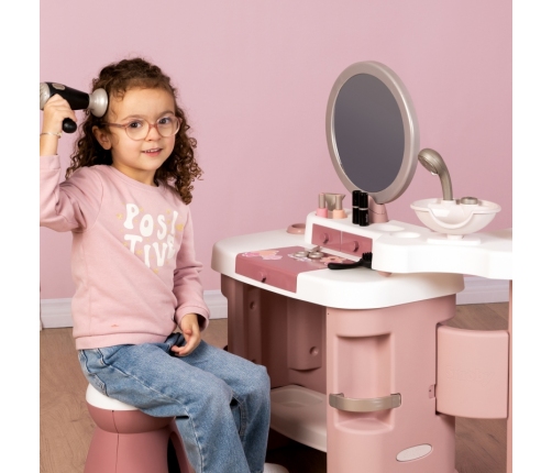 SMOBY Centrum małej stylistki BEAUTY + 26 akcesoria Fryzjer i kosmetyczka