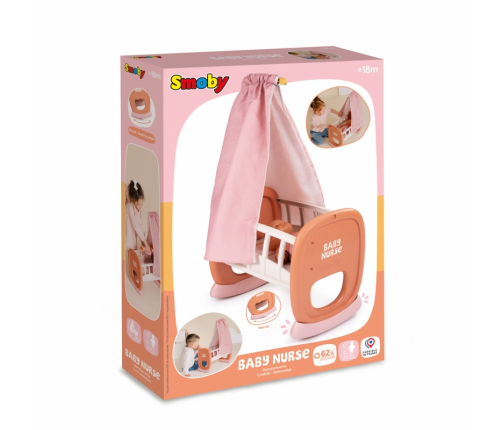 Smoby Baby Nurse Kołyska z Baldachimem