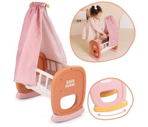 Smoby Baby Nurse Kołyska z Baldachimem