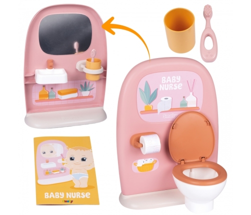 SMOBY Baby Nurse - Dwustronna toaleta Dla lalki 42 cm