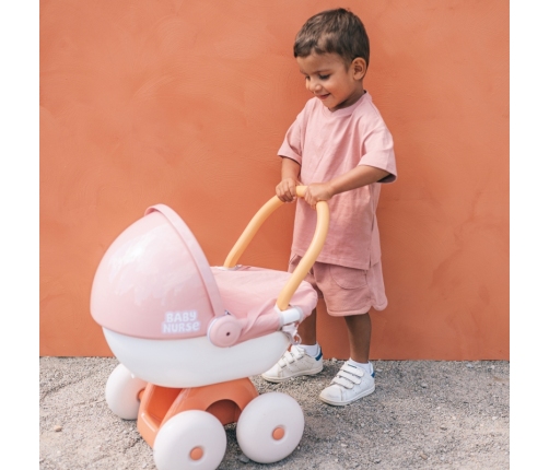 SMOBY Baby Nurse Wózek Głęboki z Plastikowym Daszkiem