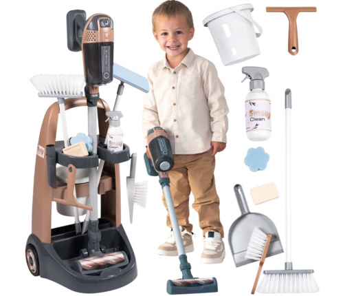 SMOBY Rowenta Wózek do Sprzątania z Odkurzaczem