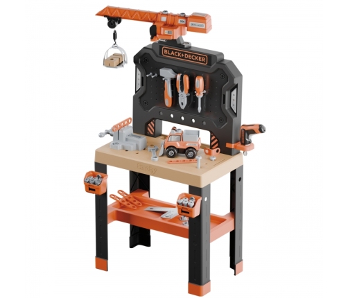 SMOBY Warsztat z Dźwigiem Black+Decker Bricolo Builder