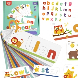 TOOKY TOY Puzzle Alfabet Montessori Nauka Literek Słów Zwierzątka 57 el. TOOKY TOY Puzzle Alfabet Montessori Nauka Literek Słów Zwierzątka 57 el.