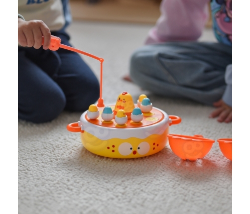 WOOPIE Gra Zręcznościowa Łowienie Kurczaczków 2w1 Katapulta