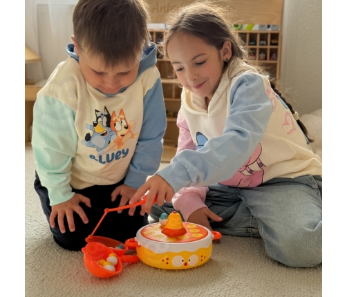 WOOPIE Gra Zręcznościowa Łowienie Kurczaczków 2w1 Katapulta