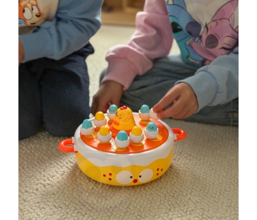 WOOPIE Gra Zręcznościowa Łowienie Kurczaczków 2w1 Katapulta