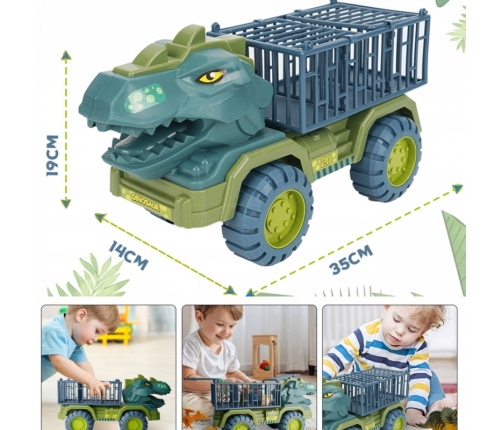 WOOPIE Ciężarówka Dinozaur Transporter Figurki
