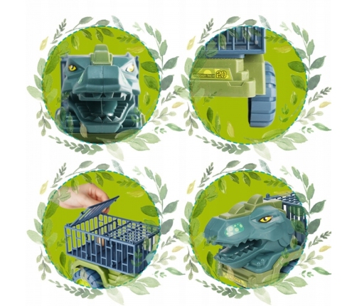 WOOPIE Ciężarówka Dinozaur Transporter Figurki