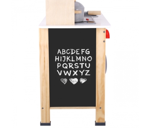 TOOKY TOY Duża Drewniana Kuchnia dla Dzieci 10 el. FSC