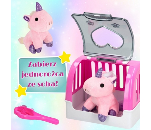 WOOPIE Transporter Domek dla Jednorożca Zestaw do Pielęgnacji