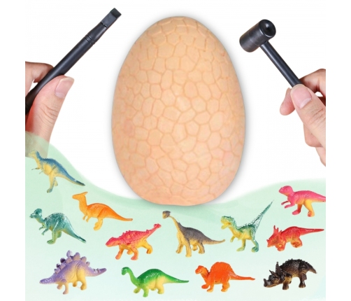 WOOPIE Wykopalisko Jajko Dinozaura Zestaw Archeologa do Rozkopania 12 Dinozaurów
