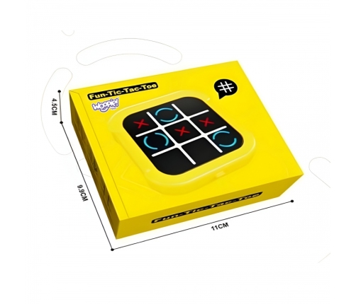 WOOPIE Gra Elektroniczna Kółko i Krzyżyk Logiczna Edukacyjna 4w1