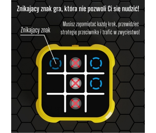 WOOPIE Gra Elektroniczna Kółko i Krzyżyk Logiczna Edukacyjna 4w1