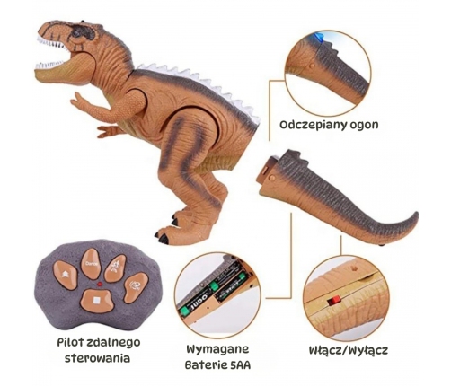 WOOPIE Dinozaur Zdalnie Sterowany RC Tyrannosaurus Rex
