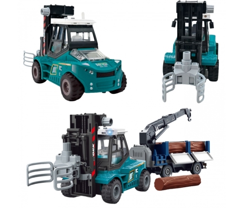 WOOPIE Wózek Widłowy Zaciskowy z Przyczepą Dźwięki Światła