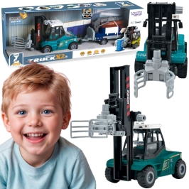 WOOPIE Wózek Widłowy Zaciskowy z Przyczepą Dźwięki Światła WOOPIE Wózek Widłowy Zaciskowy z Przyczepą Dźwięki Światła