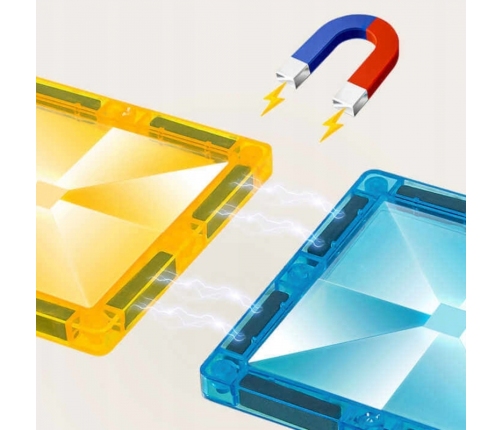 WOOPIE Klocki Magnetyczne 3D Zestaw Komisariat Policji 42el.